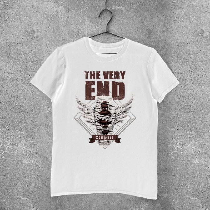 The Very End merch merchandise Zeitgeist Albumcover-Shirt White